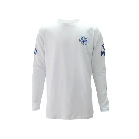 Big Marlin Charters Capitan White Men`s Long Sleeve Fishing T-Shirt Big Marlin Charters Capitan White Men`s Long Sleeve Fishing T-Shirt